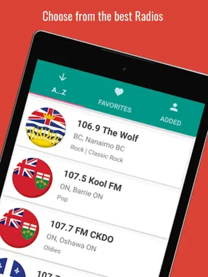 Canada Radio Stations android App screenshot 4